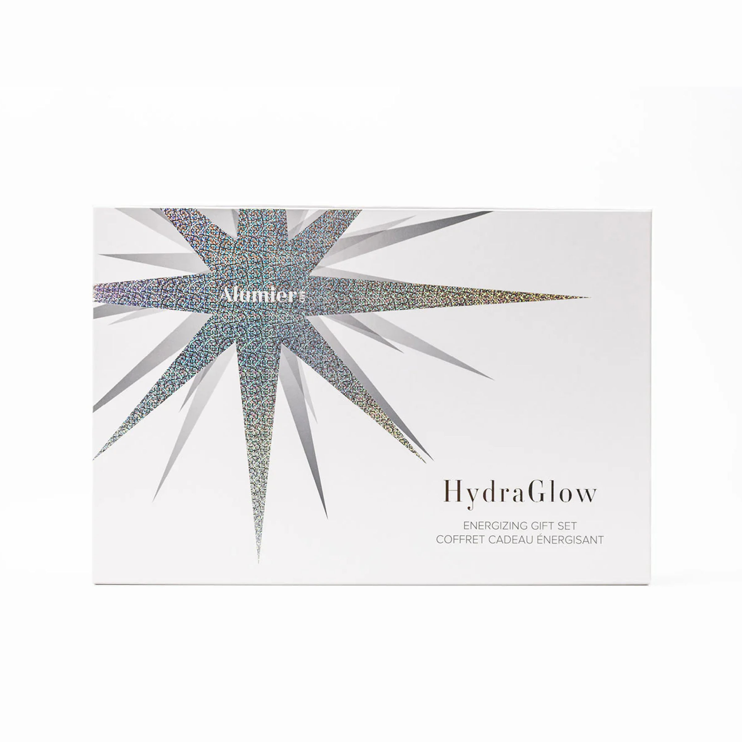 Alumier HydraGlow Energizing Gift Set by wedoskin with skincare products in a sleek packaging, perfect for hydration and glow.