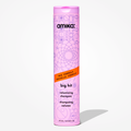 Amika Big Hit Volumizing Shampoo in 275 ml bottle, showcasing a sleek blue and white packaging with the product label.