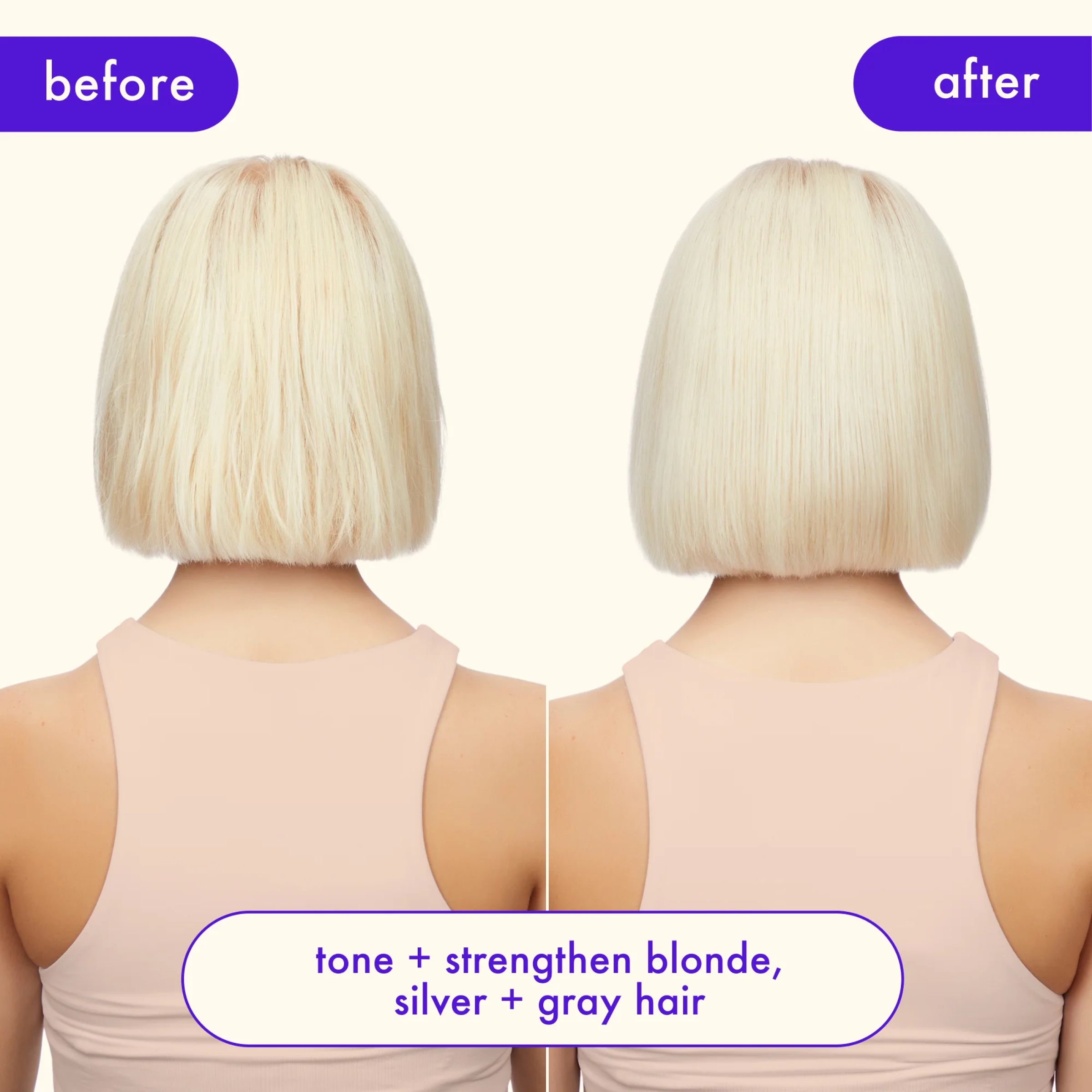 Amika Bust Your Brass Cool Blonde Strength Repair Conditioner bottle with product label, showcasing the blonde hair repair conditioner.