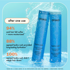 Amika Hydro Rush Intense Moisture Conditioner bottle shown with a sleek design for deep hydration and soft, healthy hair.