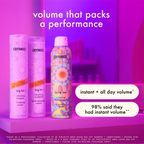 Amika Rising Star Finishing Spray by wedoskin, a volumizing styling product in a spray bottle with a sleek design.
