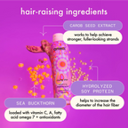 Amika Rising Star Finishing Spray with volumizing ingredients, designed for shiny, styled hair with a natural finish.