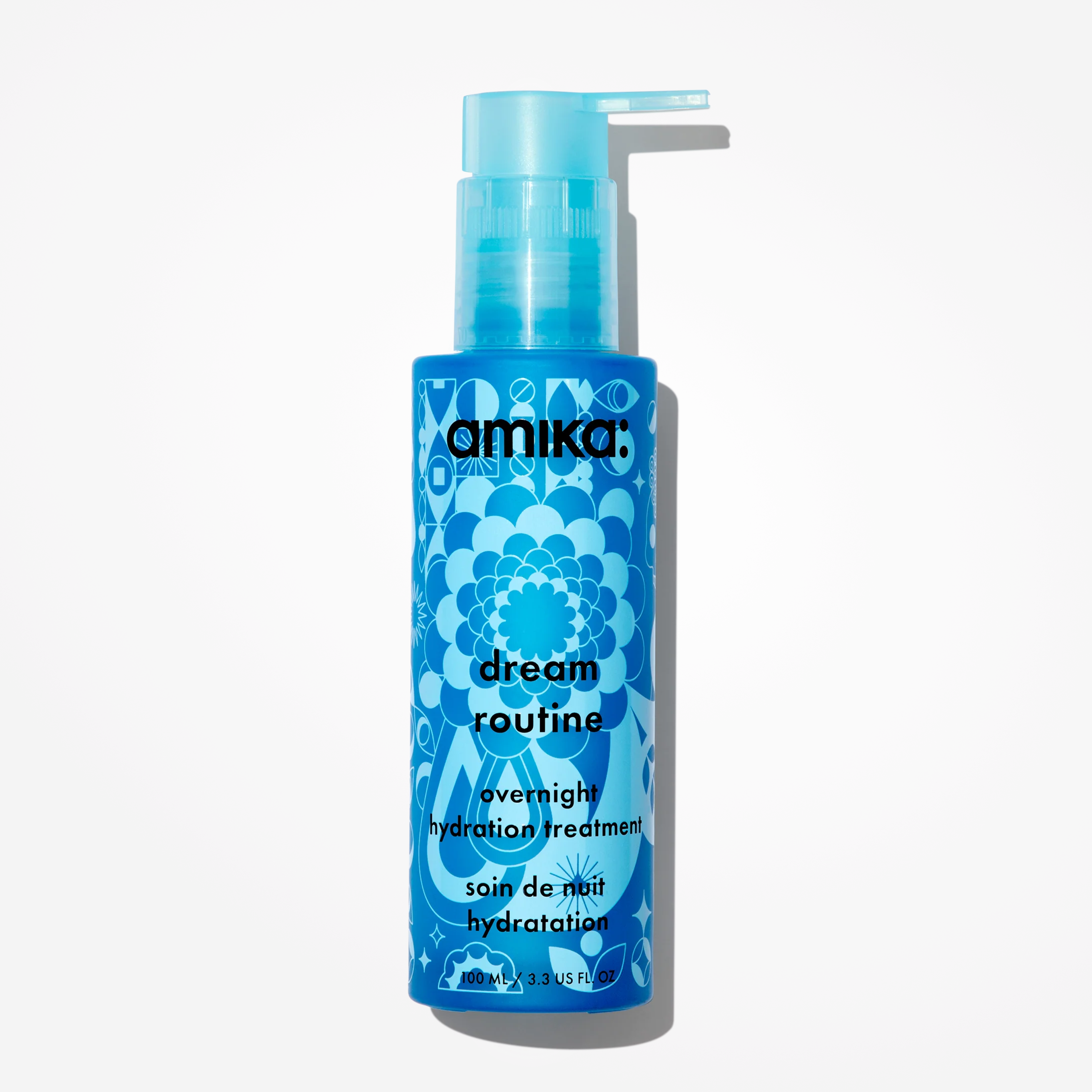 Wedoskin Amika Dream Routine Overnight Hydrating Hair Mask in 100ml jar, creamy formula for deep moisture and soft hair.