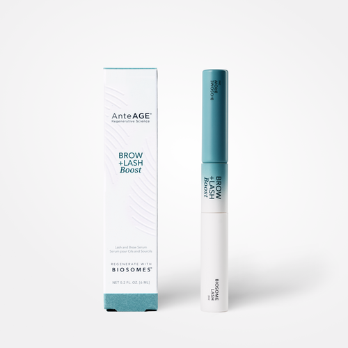 wedoskin AnteAGE Overnight Brow and Lash Serum in a 6ml bottle, featuring a sleek design for enhancing eyebrows and eyelashes