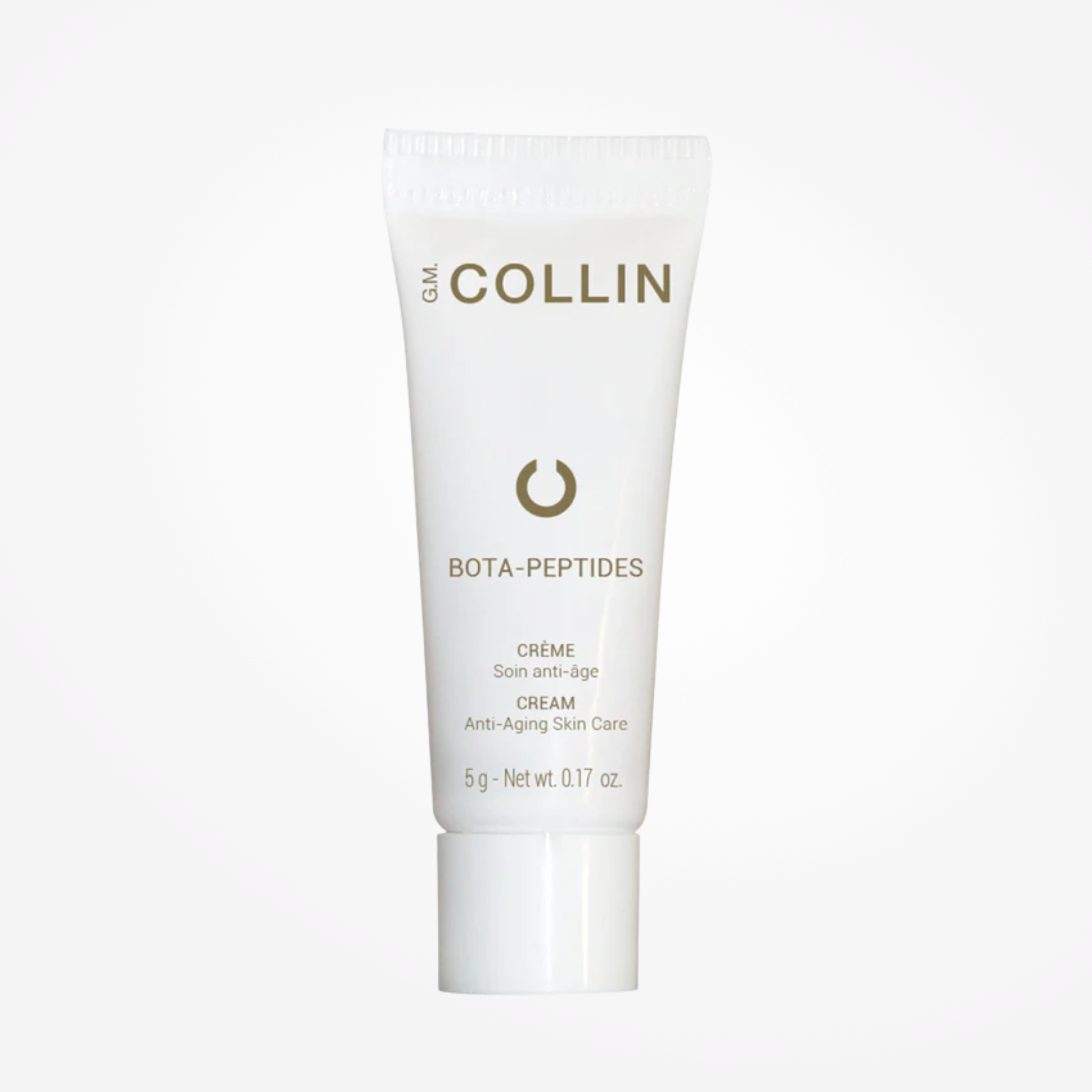 Travel size GM Collin Bota-Peptides Cream in a sleek jar, ideal for skincare on the go, from wedoskin.