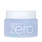 HYAKU Beauty & Living Banila Co. Clean It Zero Cica Reffed Cleansing Balm in blue, 100ml jar with smooth textured balm inside