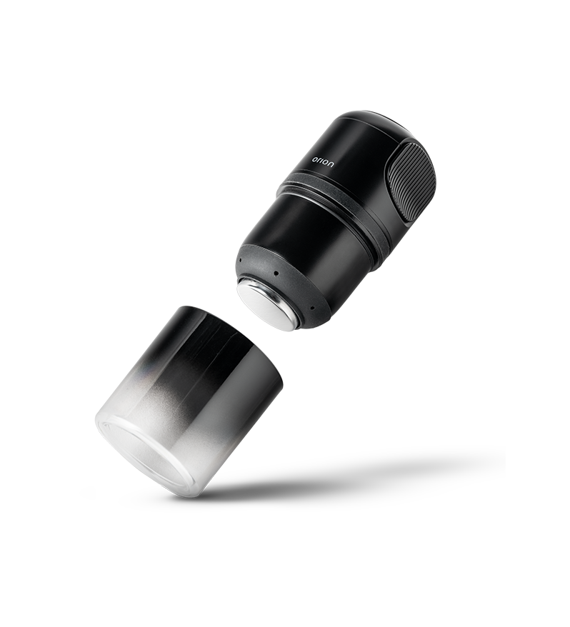 Ion Cup massage cupping device by Orion, shown in a close-up image highlighting the cup's smooth, rounded silicone surface.