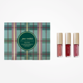 Jane Iredale Colorluxe High Impact Lip Glaze Mini Trio featuring three glossy lip glosses in sleek packaging.