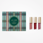 Jane Iredale Colorluxe High Impact Lip Glaze Mini Trio featuring three glossy lip glosses in sleek packaging.