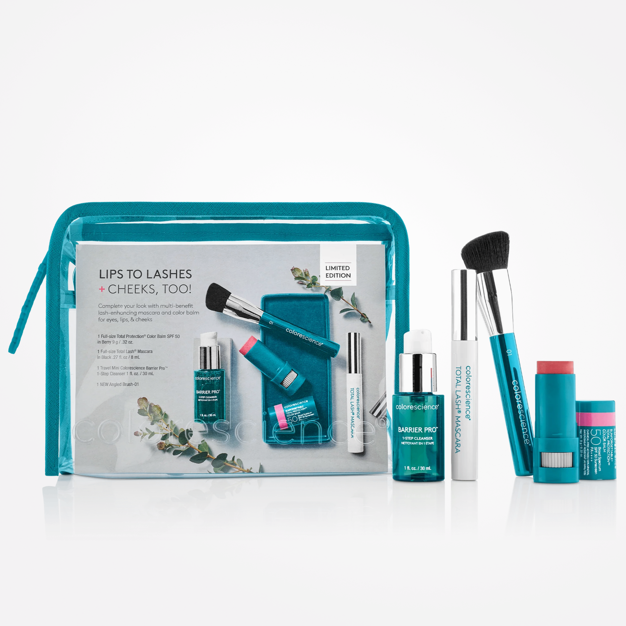 Wedoskin Lips to Lashes Holiday Set with colorful lip and lash products in sleek packaging, part of the Programs & Kits collection.