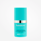 Neocutis Lumière Firm Riche eye cream jar with white and gold packaging, designed for eyes, neck, and lips care.