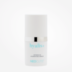 Neocutis Hyalis+ intensive hydrating serum in a sleek bottle, designed to boost skin moisture and smoothness.