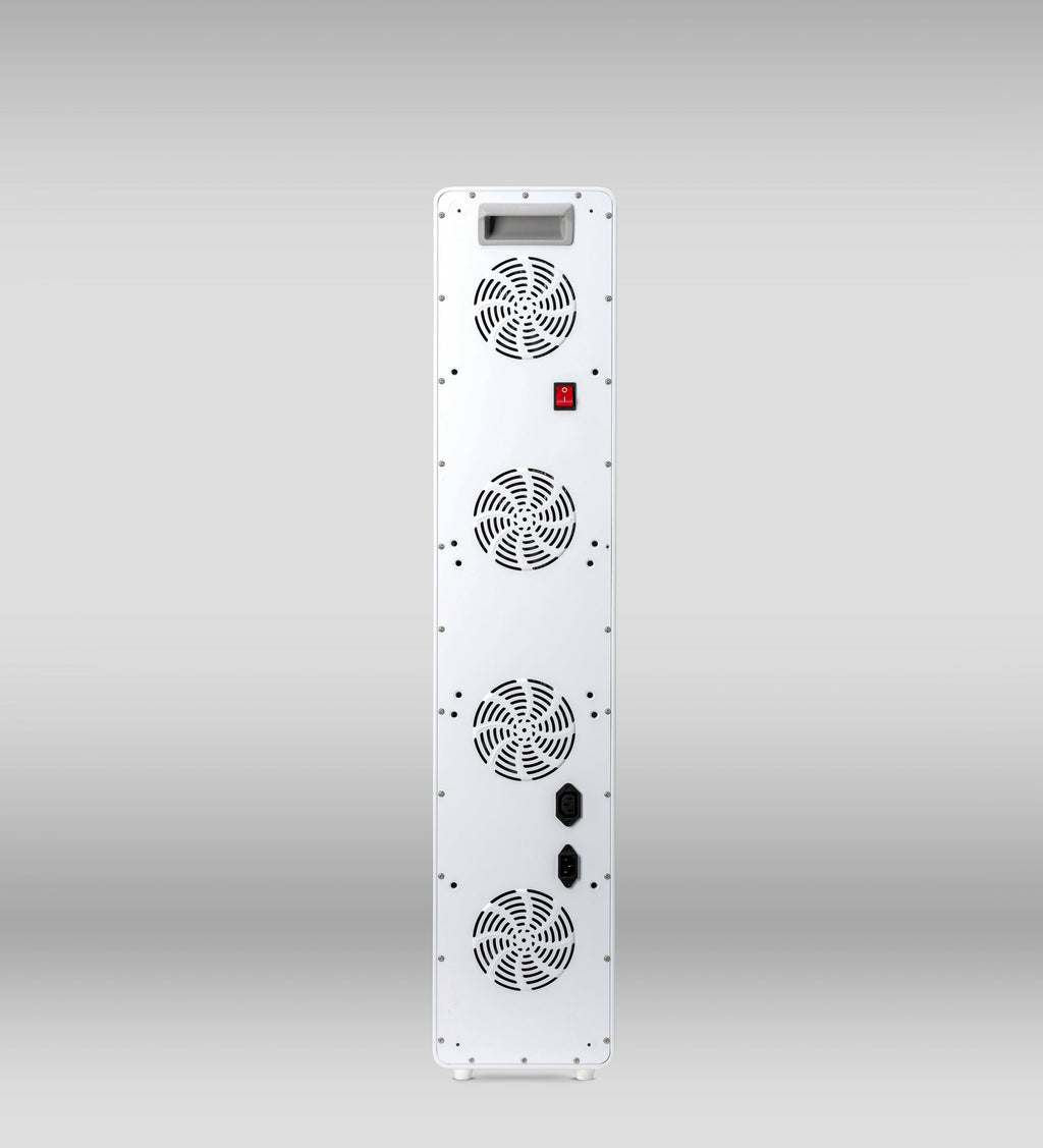 Orion One Plus red light therapy device with a sleek design and control panel, used for skin and wellness treatments.