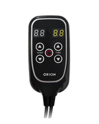 Orion Embers Sauna Blanket controller with digital display and control buttons for adjustable heat settings.