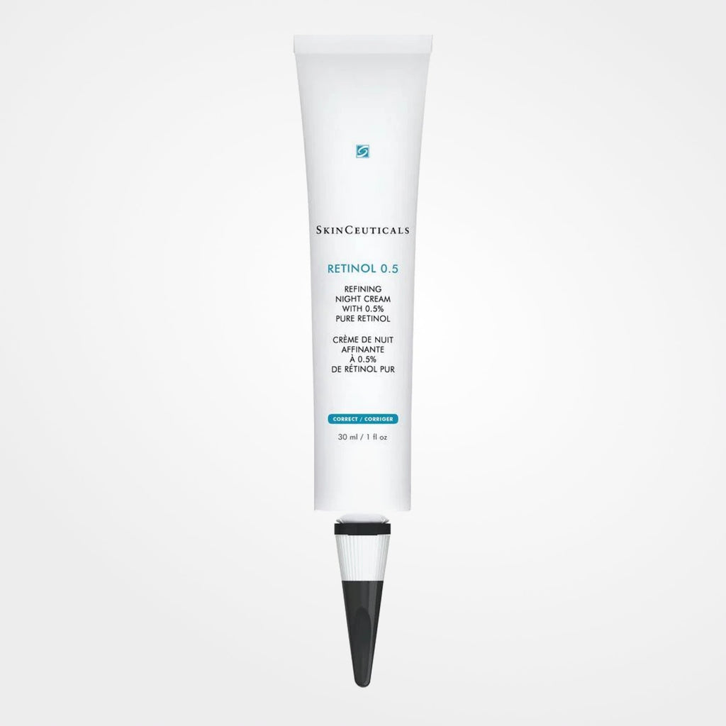 Wedoskin SkinCeuticals Retinol 0.5 bottle, a skincare product in a sleek bottle for anti-aging and skin renewal.