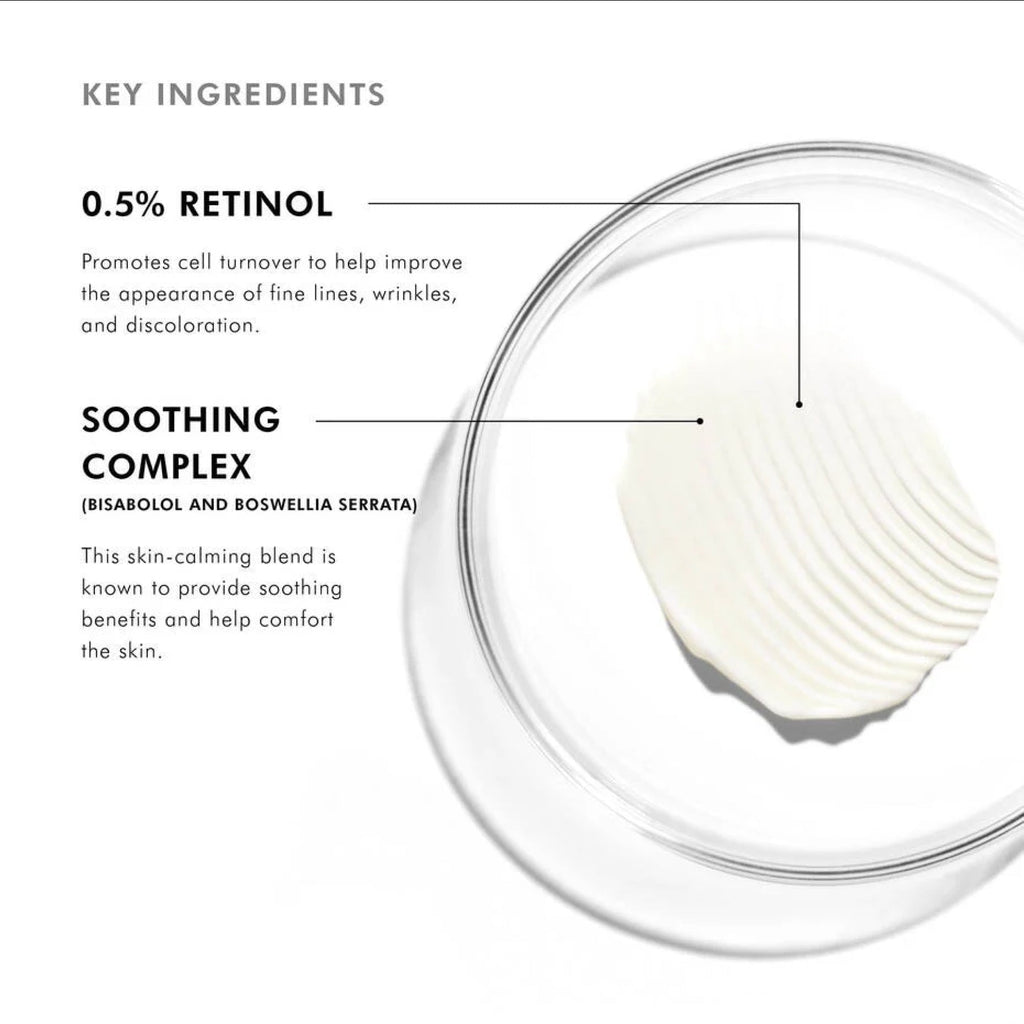 Wedoskin SkinCeuticals Retinol 0.5 bottle with ingredients list, showcasing a skincare retinol product for anti-aging.