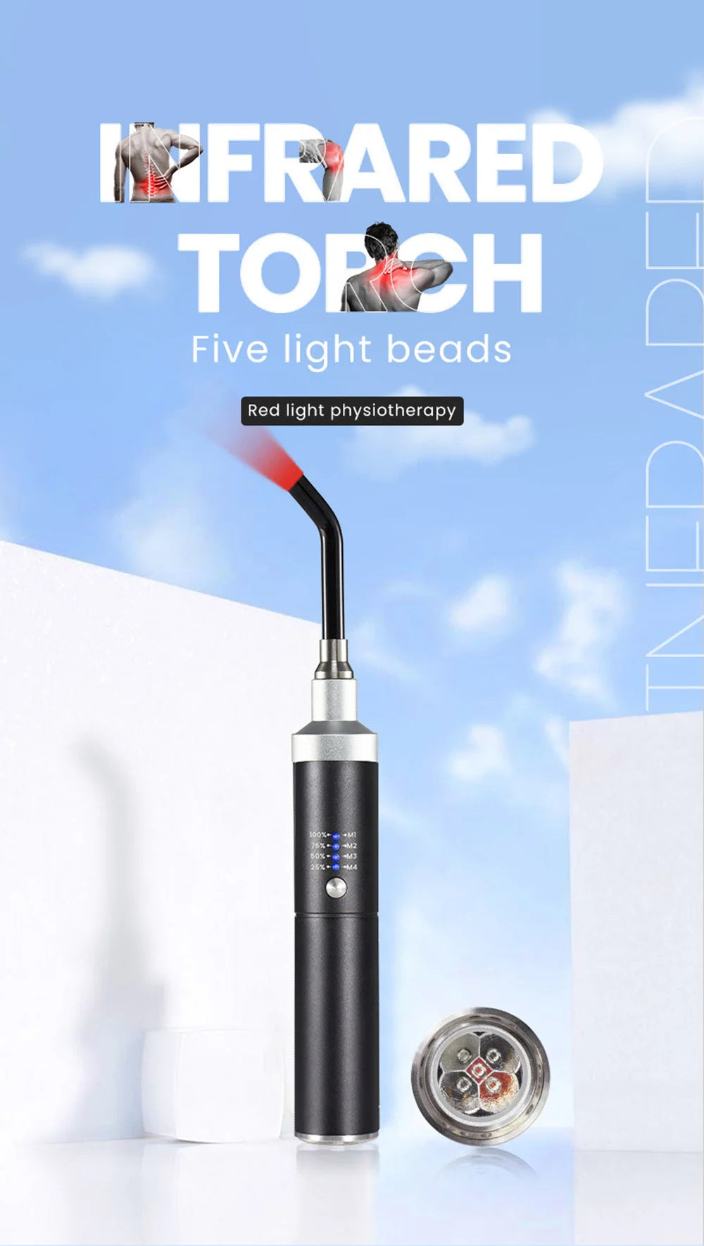 Infrared&Red Light Therapy Lamp Cold Sore Treatment Device