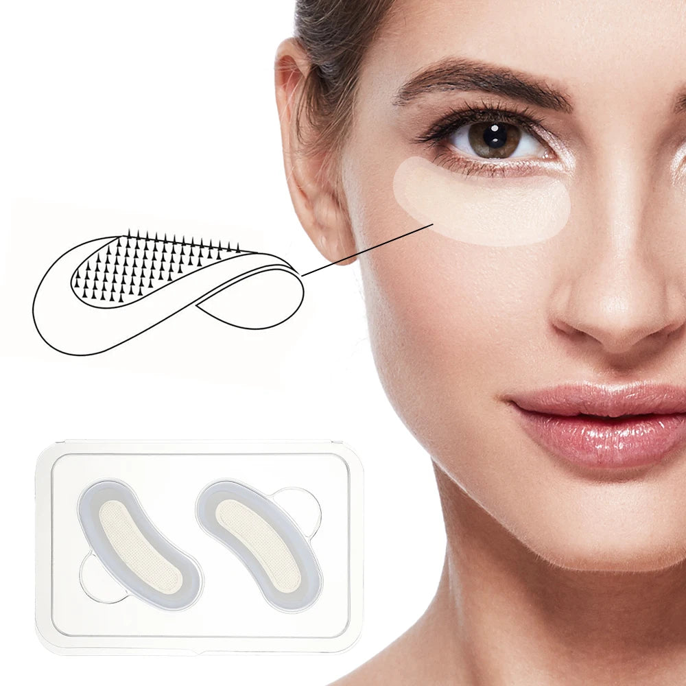 MediSpa Aesthetica hyaluronic acid microneedle eye patches for dark circles, anti-aging, moisturizing under eye gel pads.