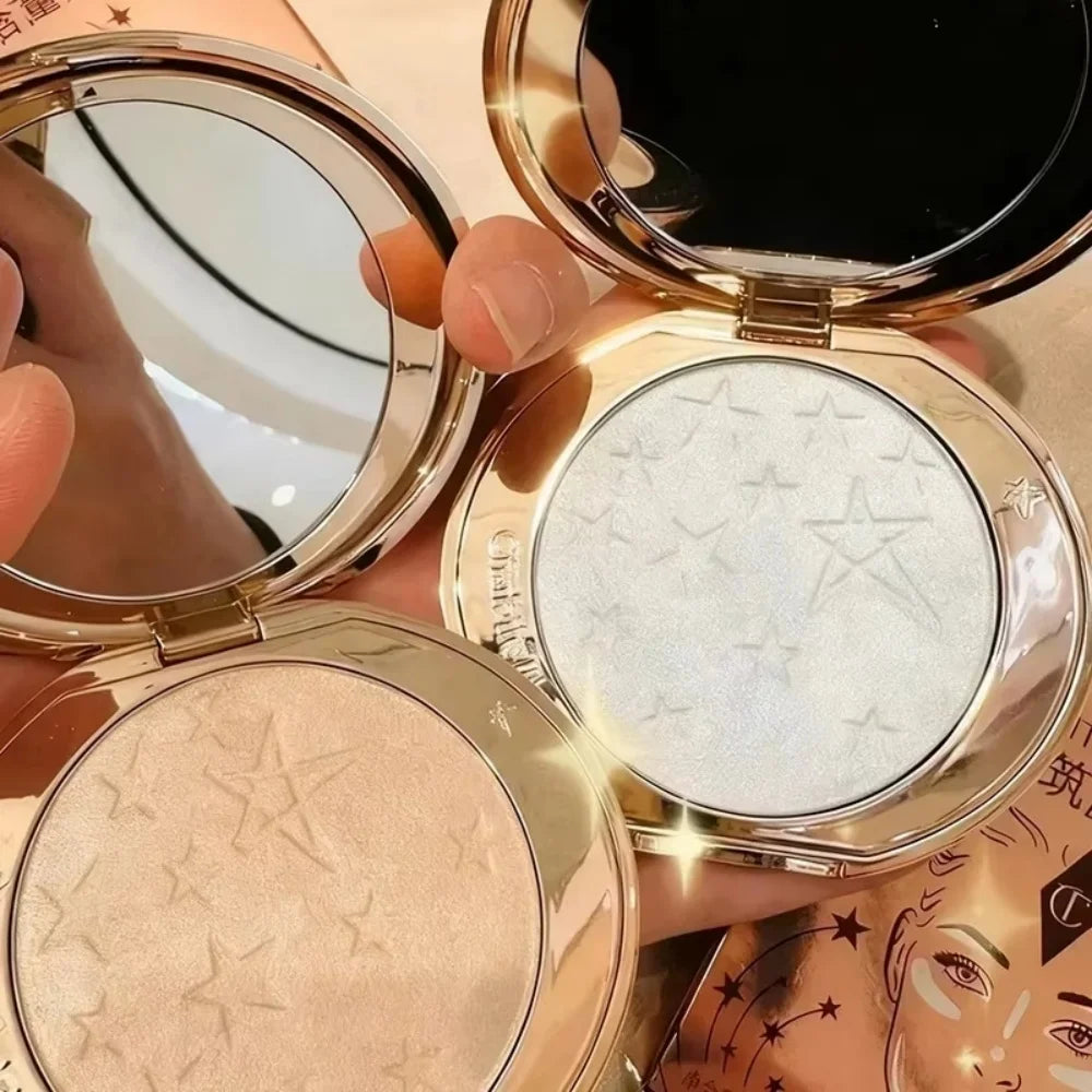 Charlotte Tilbury makeup products displayed on MediSpa Aesthetica Shop, featuring various cosmetic items in sleek packaging.
