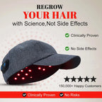 Infrared LEDs on MediSpa Aesthetica hair growth therapy cap with 660nm and 850nm red light for hair repair.