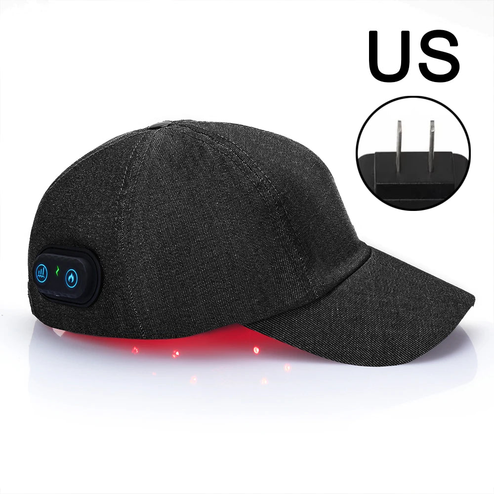 Infrared LEDs 660nm and 850nm red light therapy hair growth cap for hair repair by MediSpa Aesthetica Shop.