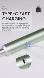 Light with Type-C fast charging feature on a white background