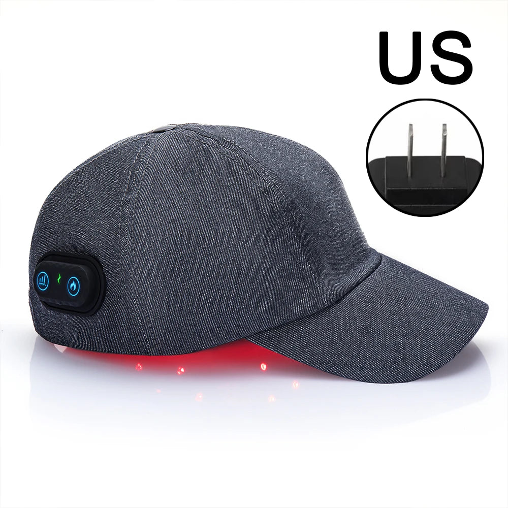 Infrared LEDs 660nm and 850nm red light therapy hair growth cap for hair repair by MediSpa Aesthetica Shop.