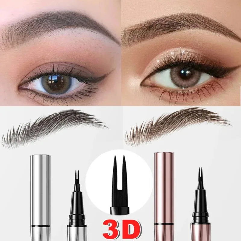Korean Eyebrow Hairstroke Pen by Medi Spa Aesthetica, showcasing the fine tip and natural eyebrow stroke design in a sleek black packaging.