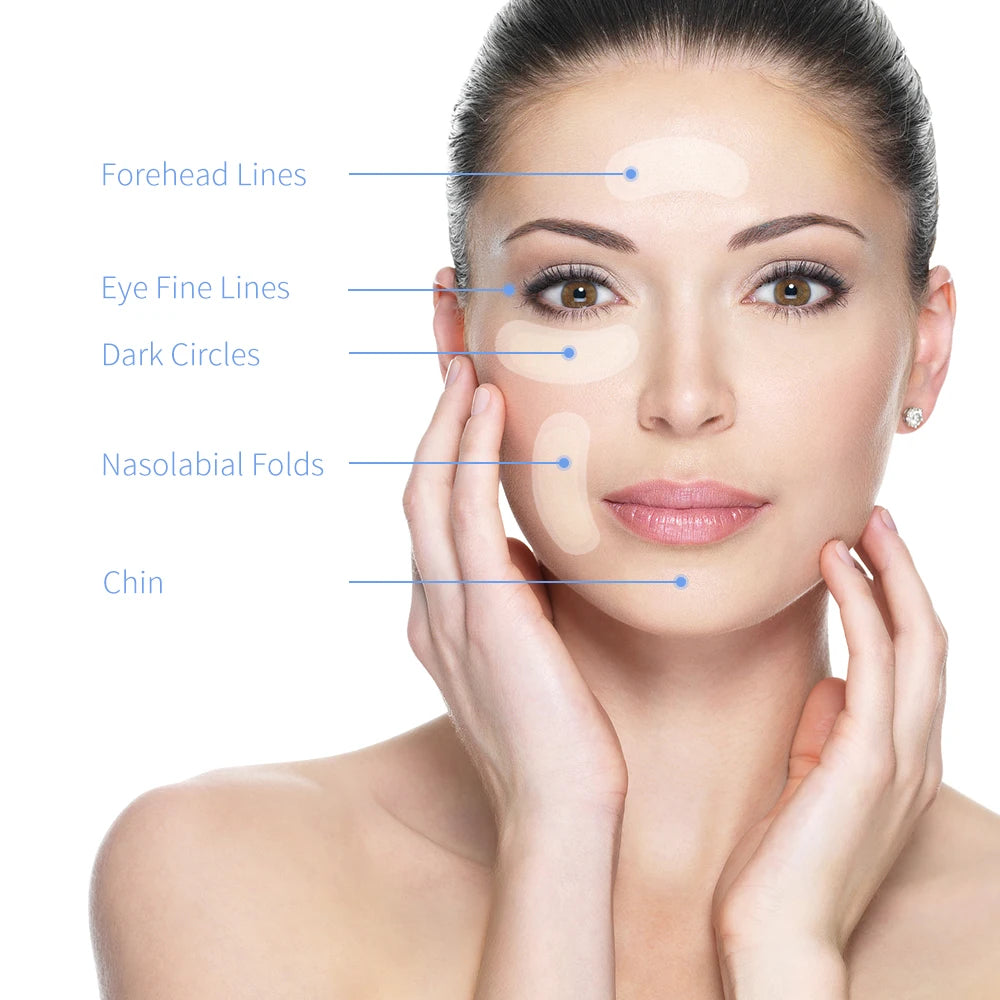 MediSpa Aesthetica hyaluronic acid microneedle eye patches for dark circles, anti-aging, moisturizing under eye gel pads.