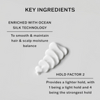 SACHAJUAN Finish Cream styling product by wedoskin, showing key ingredients in a clear, detailed image.