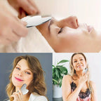 Stainless steel Gua Sha facial tool by MediSpa Aesthetica Shop, with smooth edges and ergonomic design for facial massage.