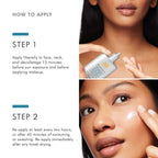 Sheer Physical UV Defense SPF 50 sunscreen by wedoskin being applied to the skin, demonstrating proper usage and texture.