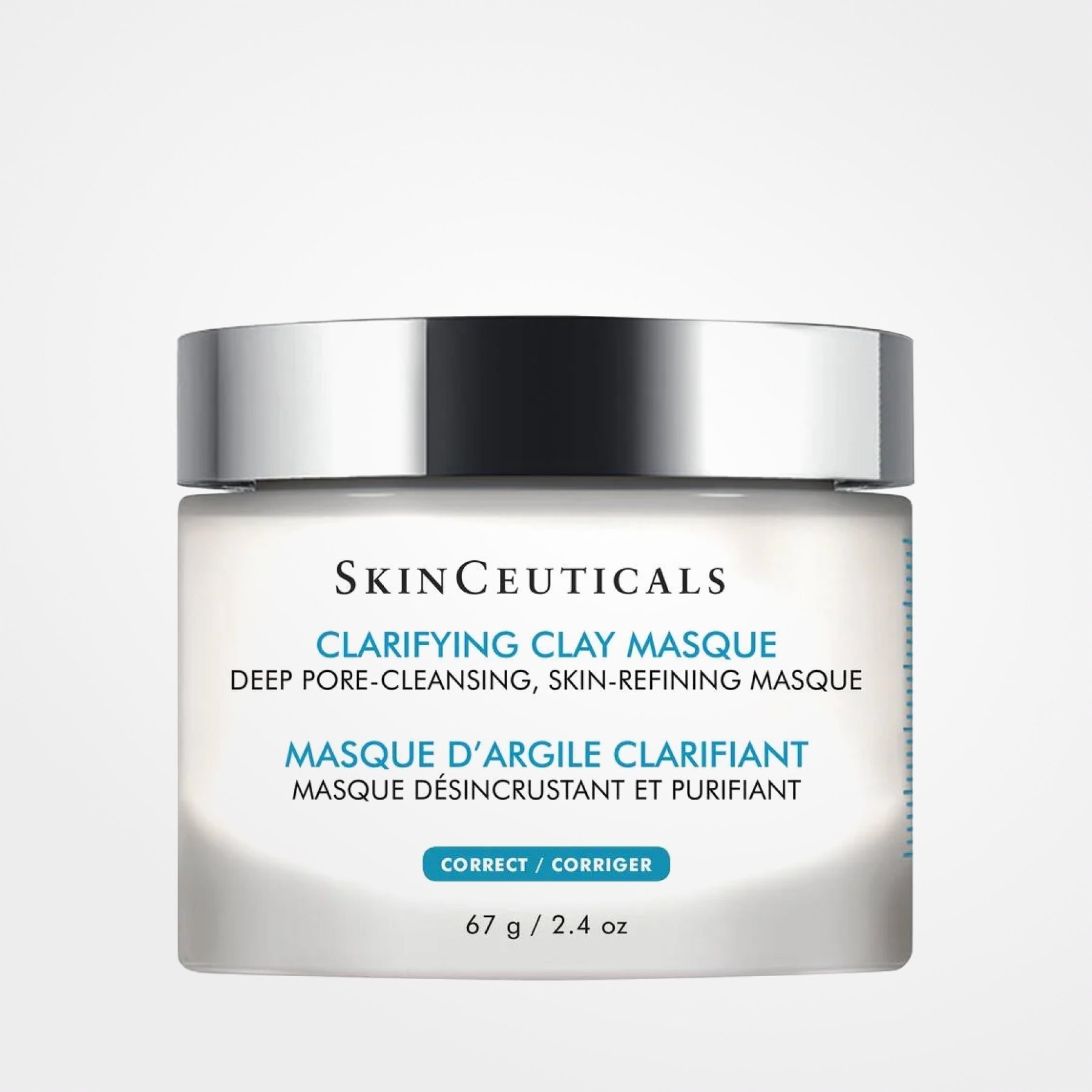 Wedoskin SkinCeuticals Clarifying Clay Masque for deep pore cleansing and oil control in a skincare mask.