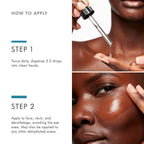 Application of Wedoskin SkinCeuticals Hydrating B5 Gel serum, showing a hand applying the moisturizing gel on clean skin.