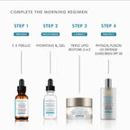 SkinCeuticals Hydrating B5 Gel serum in a clear pump bottle, showing a smooth, transparent gel for skin hydration and plumping.