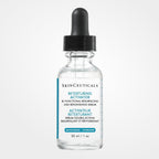 SkinCeuticals Retexturing Activator serum bottle with a sleek design, showing the product label and clear liquid inside.