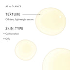 SkinCeuticals Silymarin CF serum bottle surrounded by illustrations of various skin types, highlighting its skin-repair and antioxidant benefits.