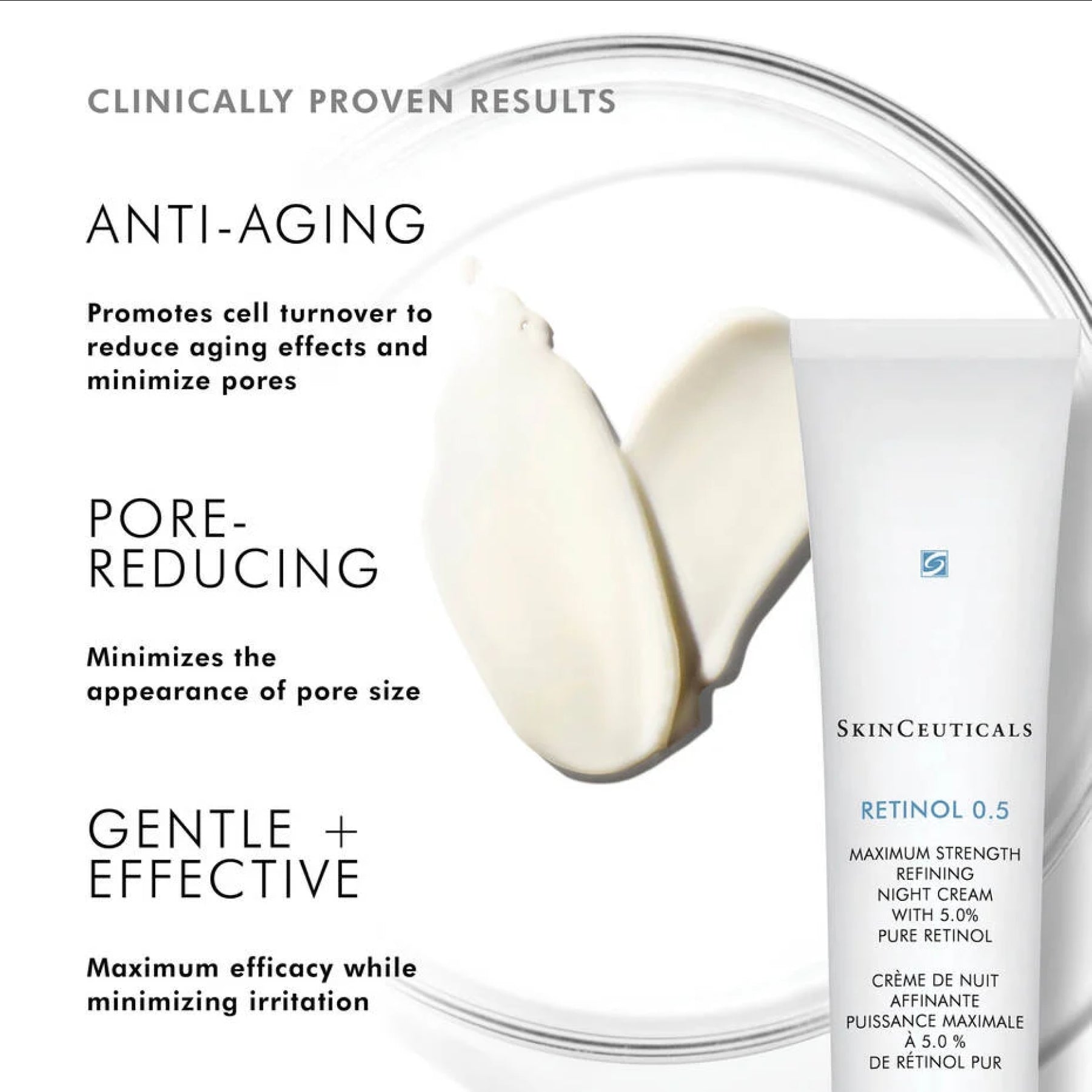Wedoskin SkinCeuticals Retinol 0.5 bottle with a focus on the product label and sleek packaging.