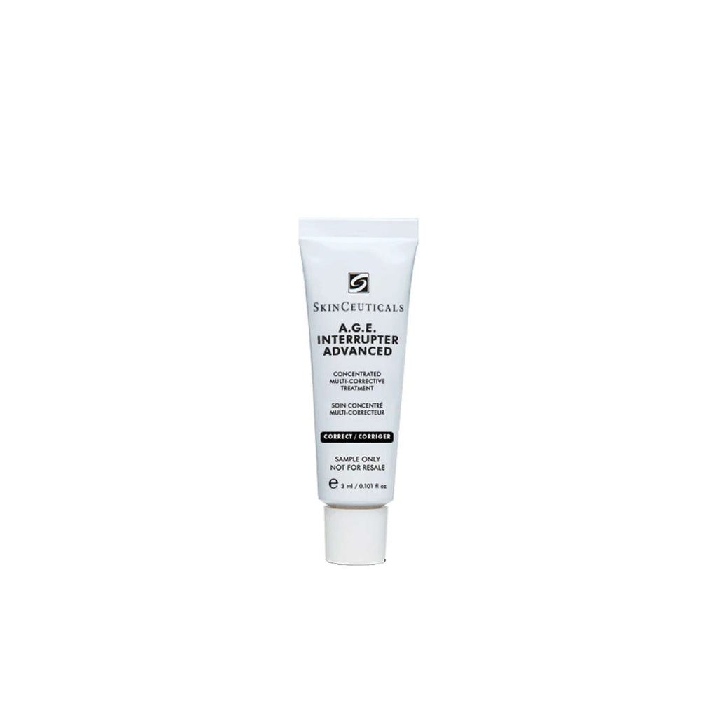 SkinCeuticals A.G.E. Interrupter Advanced serum vial, part of the Wedoskin post-procedure skincare kit for anti-aging and skin renewal