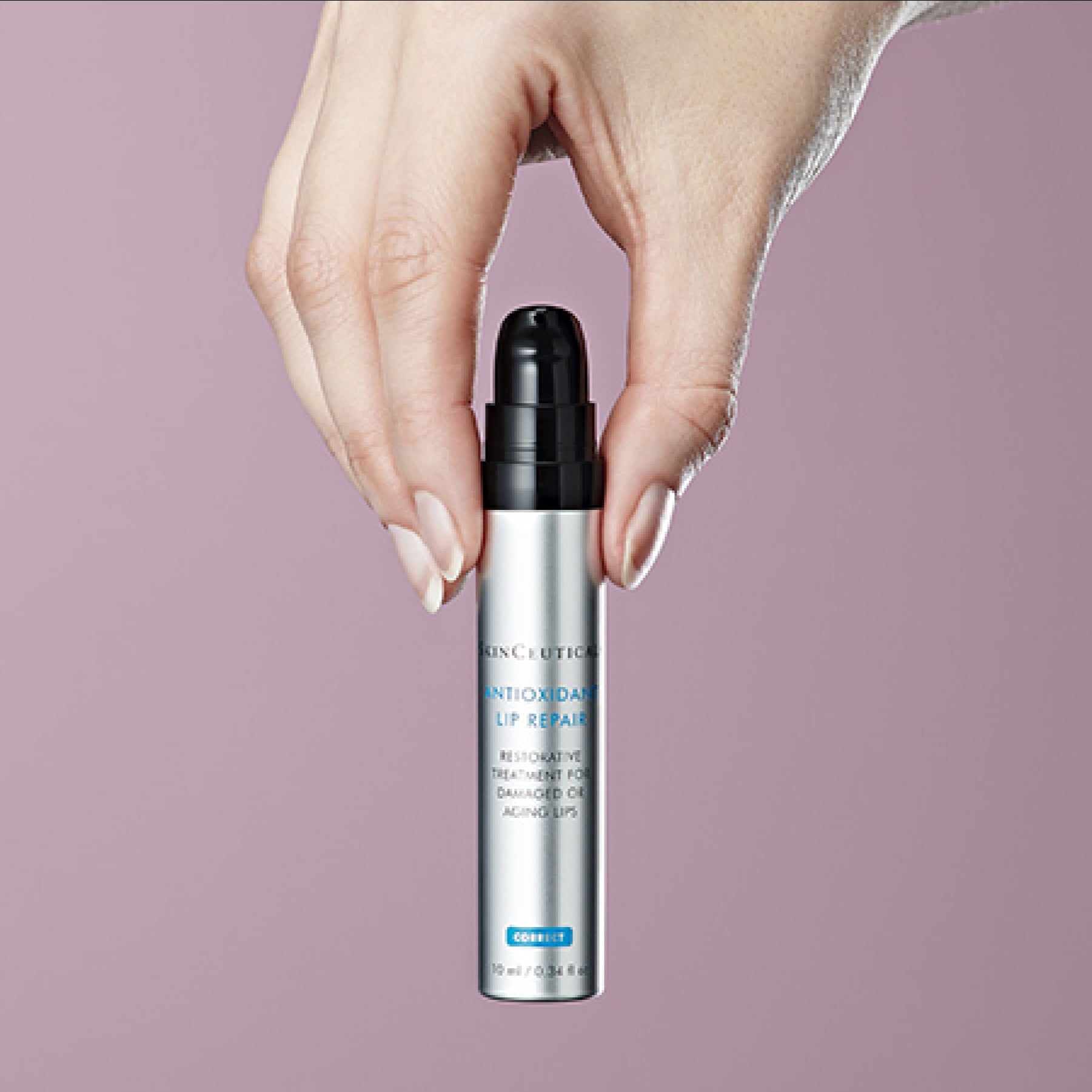 SkinCeuticals Antioxidant Lip Repair tube showing nourishing lip balm formula for healthy, hydrated lips.