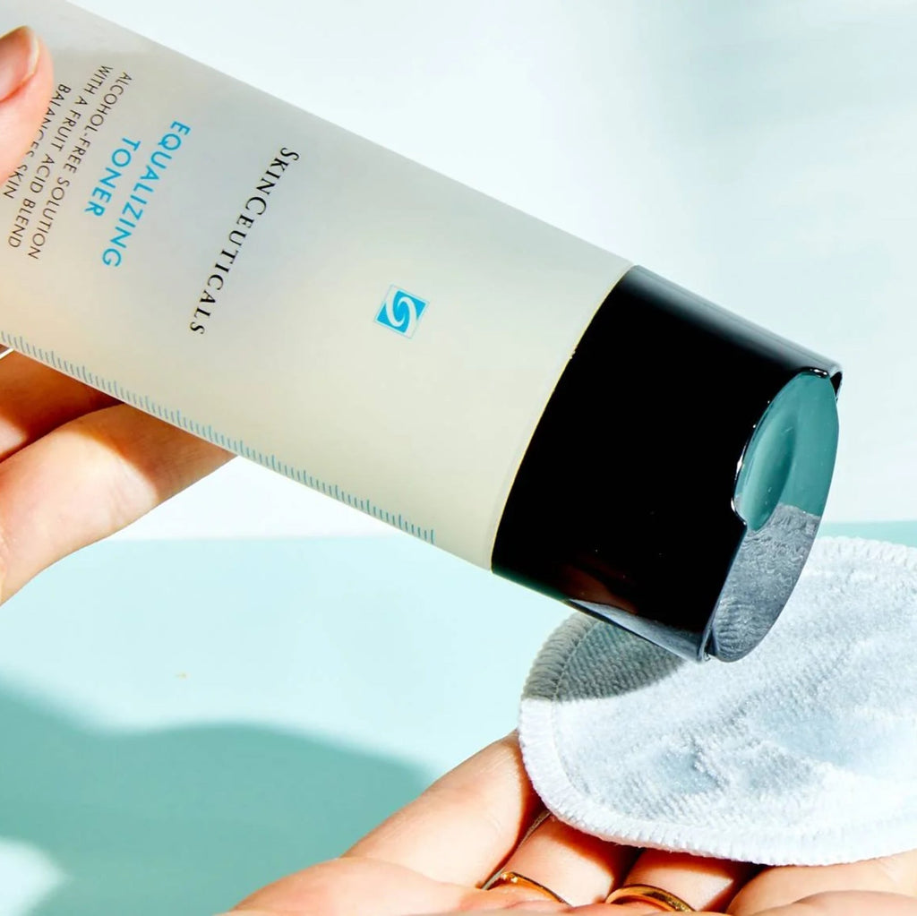 SkinCeuticals Equalizing Toner bottle from wedoskin, clear liquid in a sleek glass container, with a minimalist label.