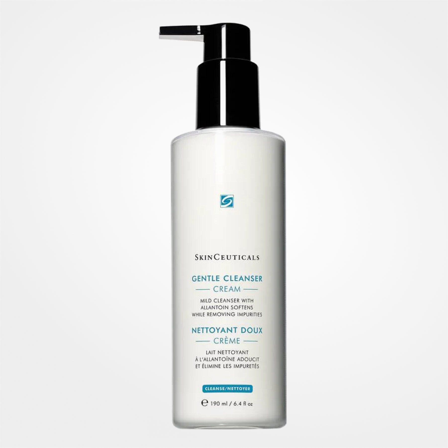 SkinCeuticals Gentle Cleanser cream in a tube, suitable for sensitive skin, with a soft, foaming texture for daily facial cleansing.