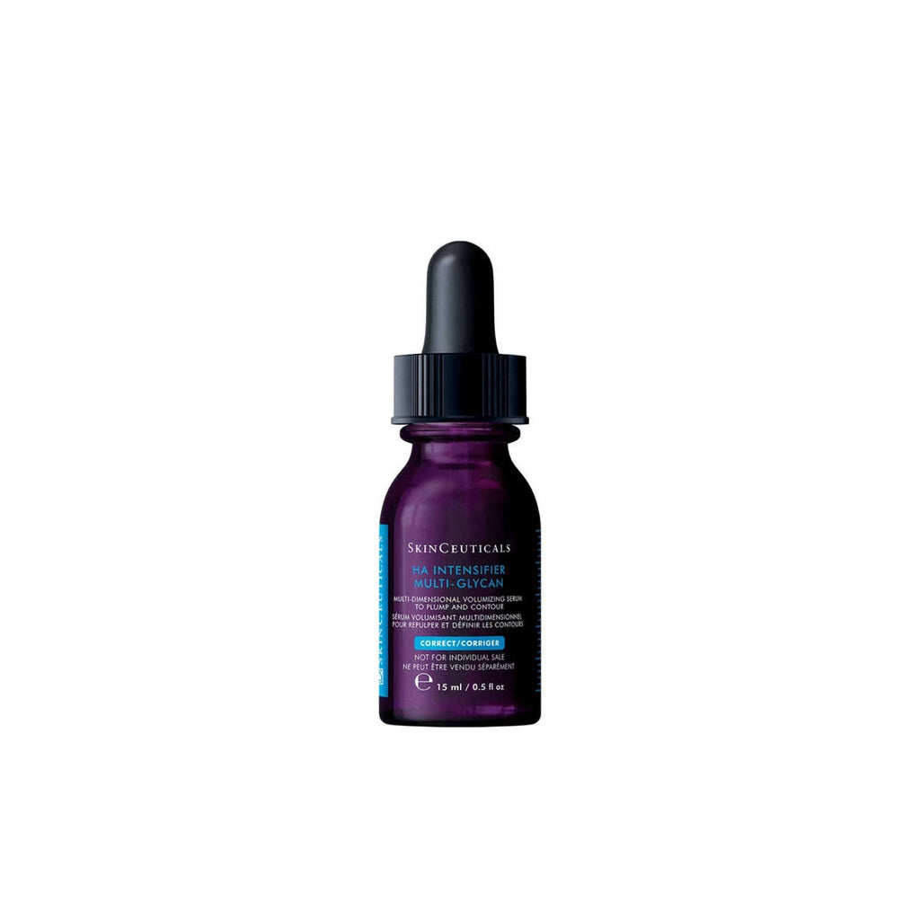 SkinCeuticals HA-Intensifier multi-glycan serum from wedoskin's post-procedure skin care program, designed to volumize and plump skin.