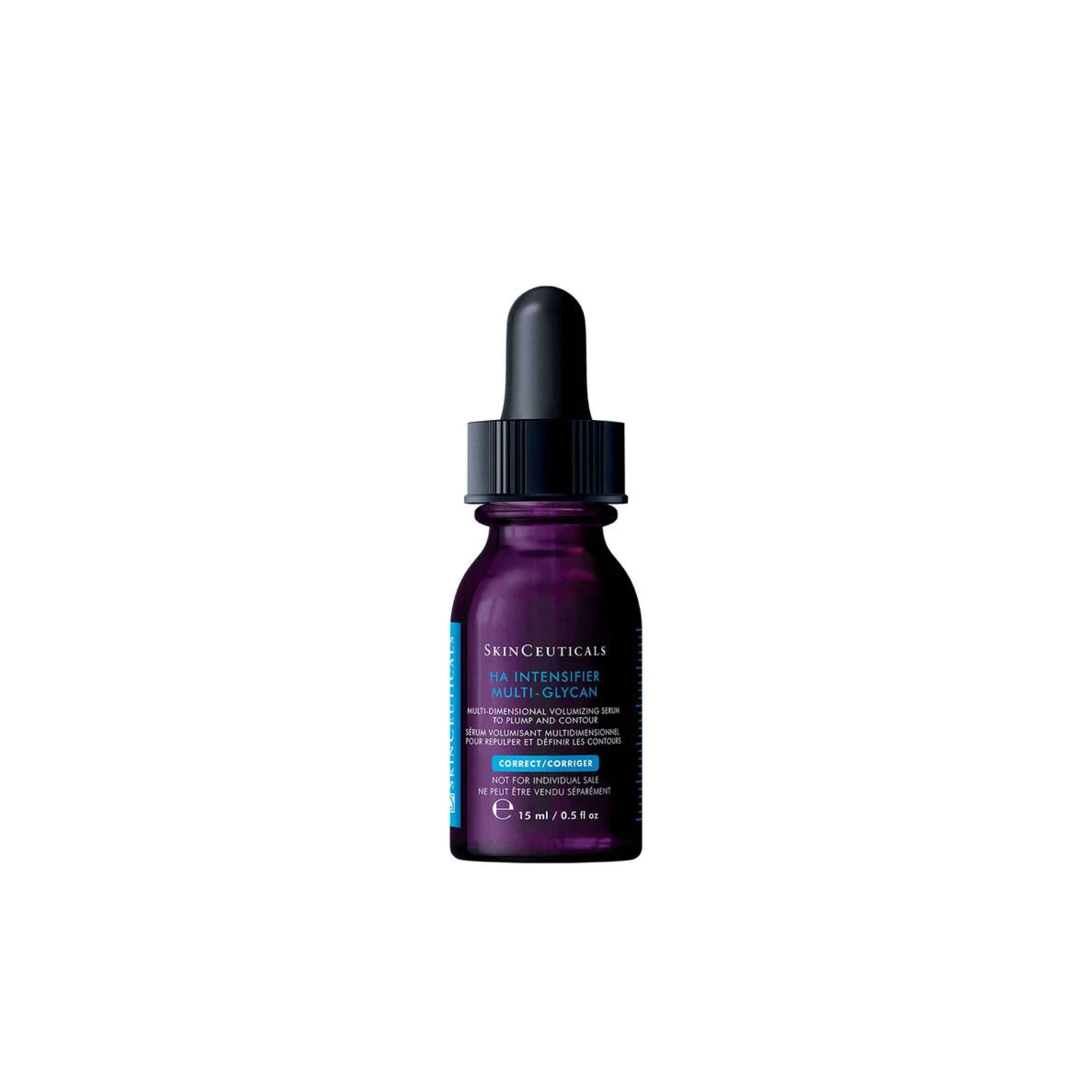 SkinCeuticals HA-Intensifier multi-glycan serum from wedoskin's post-procedure skin care program, designed to volumize and plump skin.