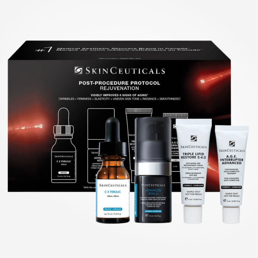 SkinCeuticals Post-Procedure Protocol Rejuvenation kit by wedoskin, featuring skincare products for skin recovery and rejuvenation.