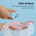 HYAKU Beauty & Living Torriden Dive In Low Molecule Hyaluronic Acid Mask pack with 10 sheets, hydrating skincare for all skin types