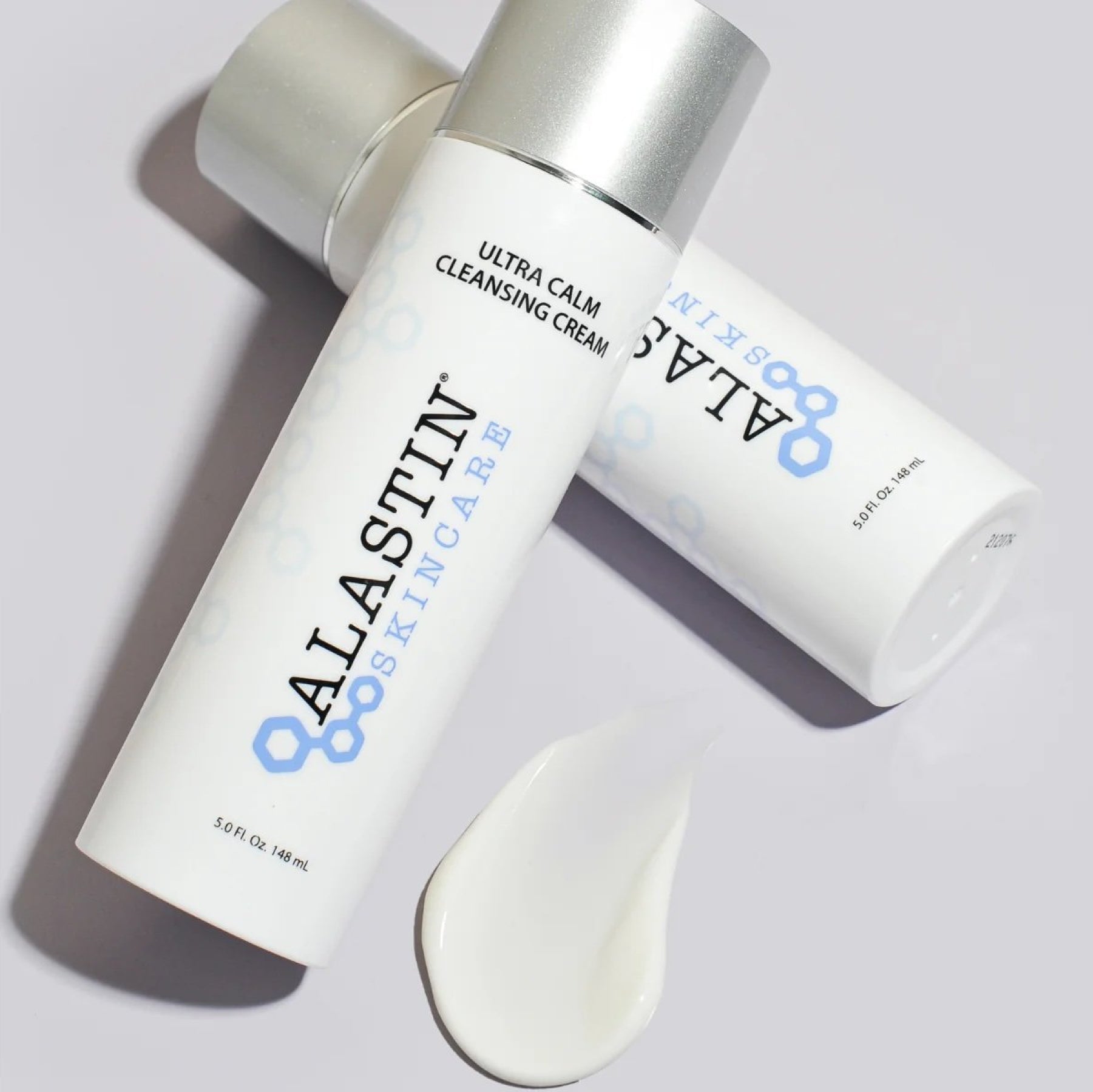 Wedoskin Alastin Ultra Calm Cleansing Cream in a pump bottle, gentle cleanser with soothing ingredients for sensitive skin.