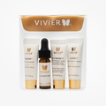 Vivier best sellers deluxe mini travel set by wedoskin featuring four small skincare products in travel-sized containers