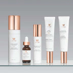 Vivier Daily Glow Program by wedoskin featuring skincare products and instructions for daily brightening and skin enhancement.