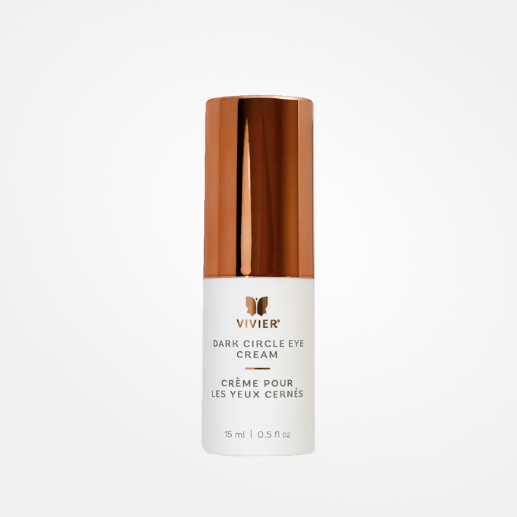 Vivier dark circle eye cream in a 15ml jar, designed for eye area care and reducing dark circles, by wedoskin.